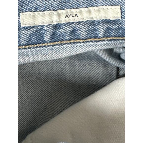 Citizens of Humanity Ayla Baggy Jeans High Rise Wide Leg Light Wash Denim 25 - Picture 7 of 11